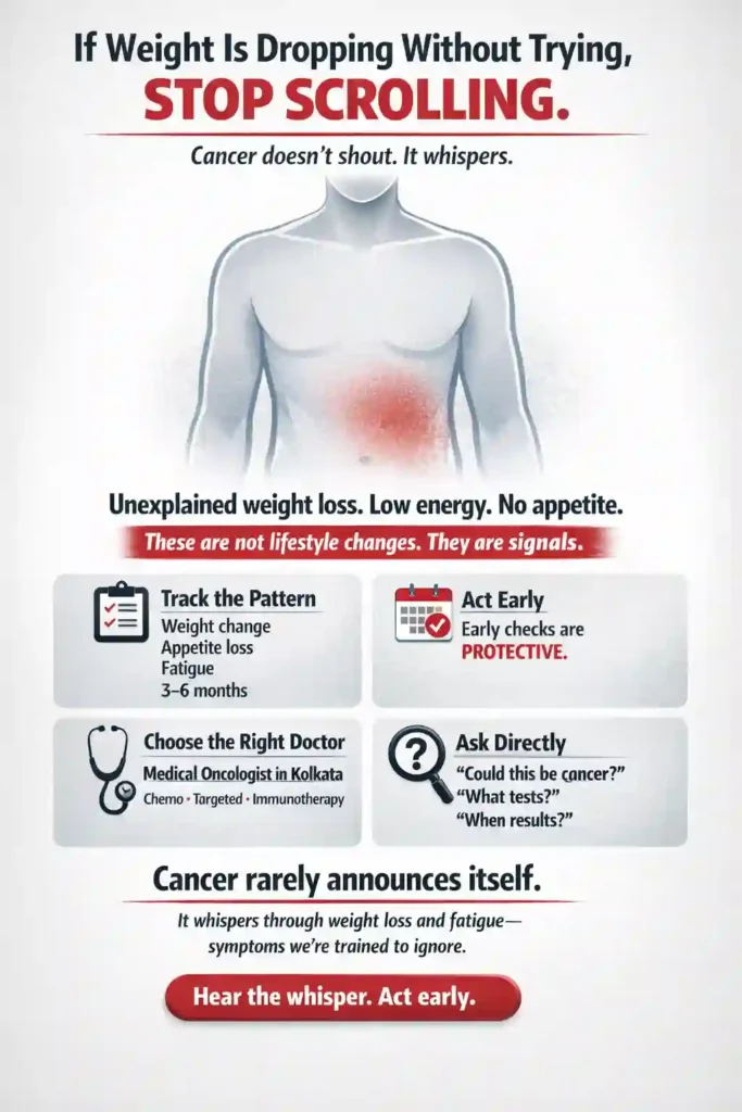 Unintentional weight loss cancer warning sign